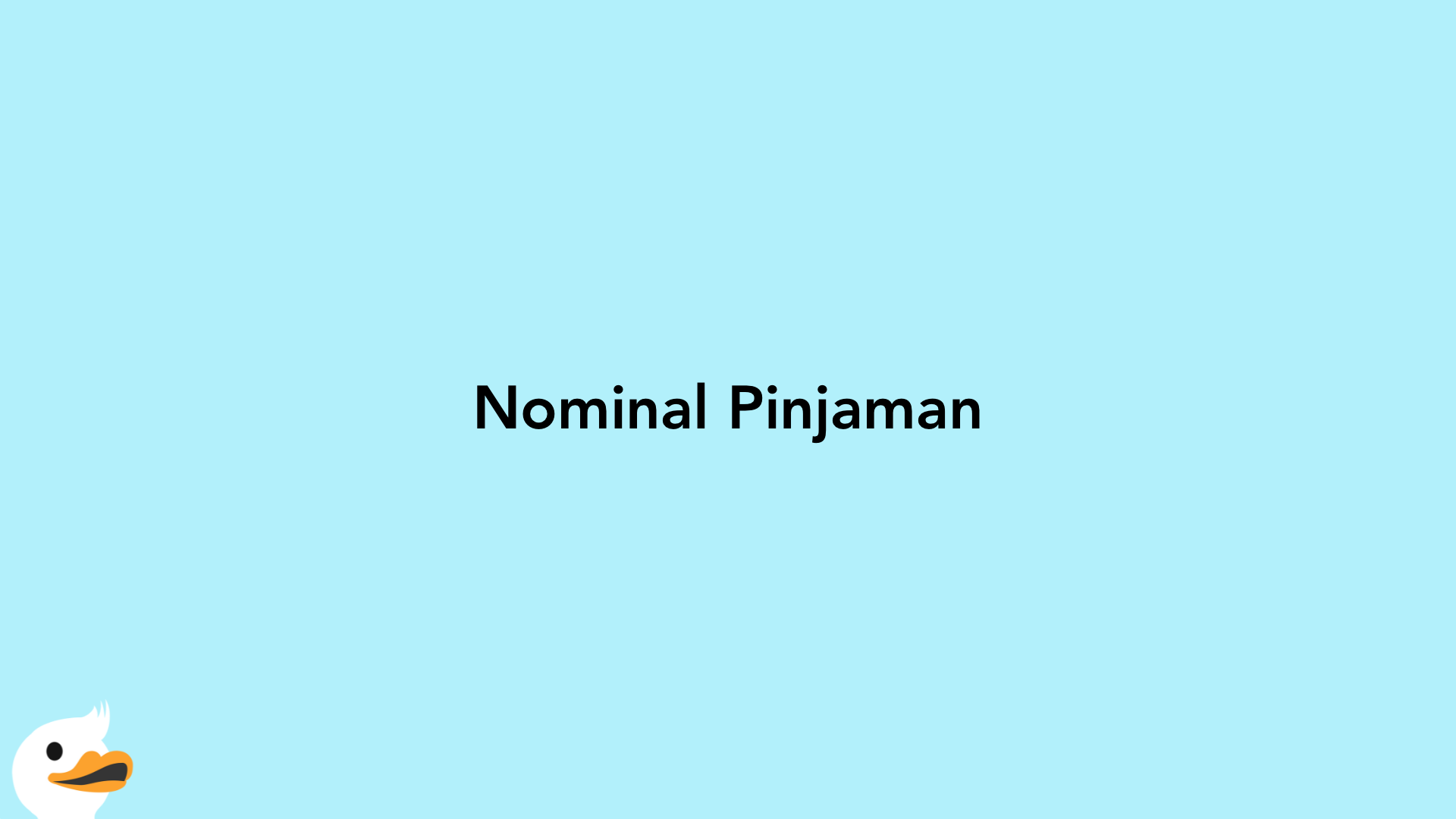 Nominal Pinjaman