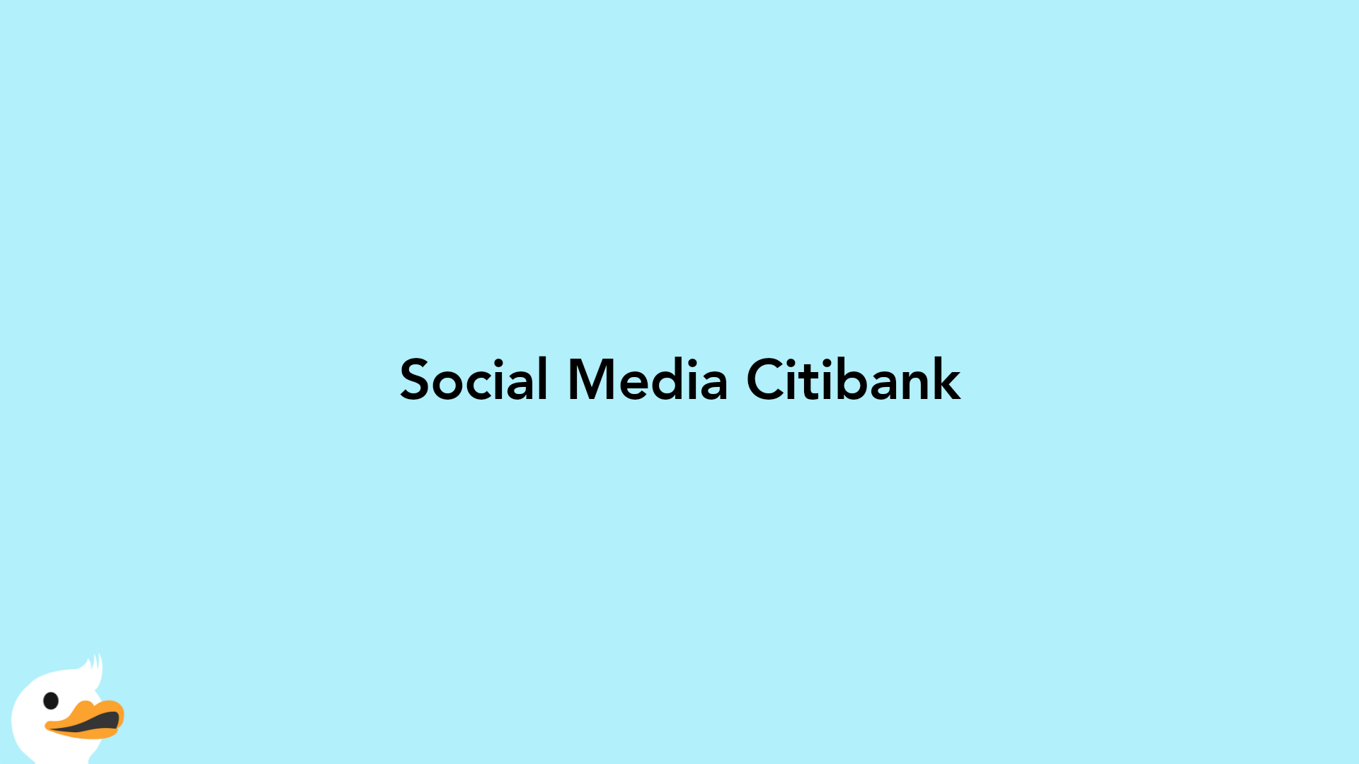 Social Media Citibank