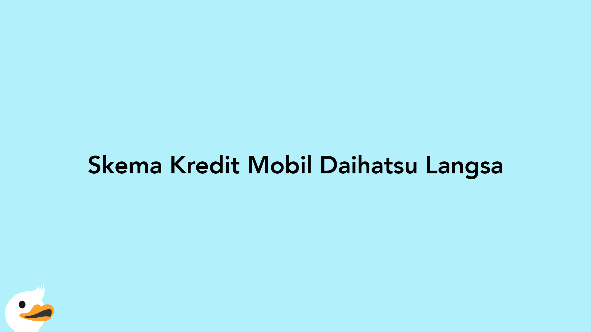 Skema Kredit Mobil Daihatsu Langsa