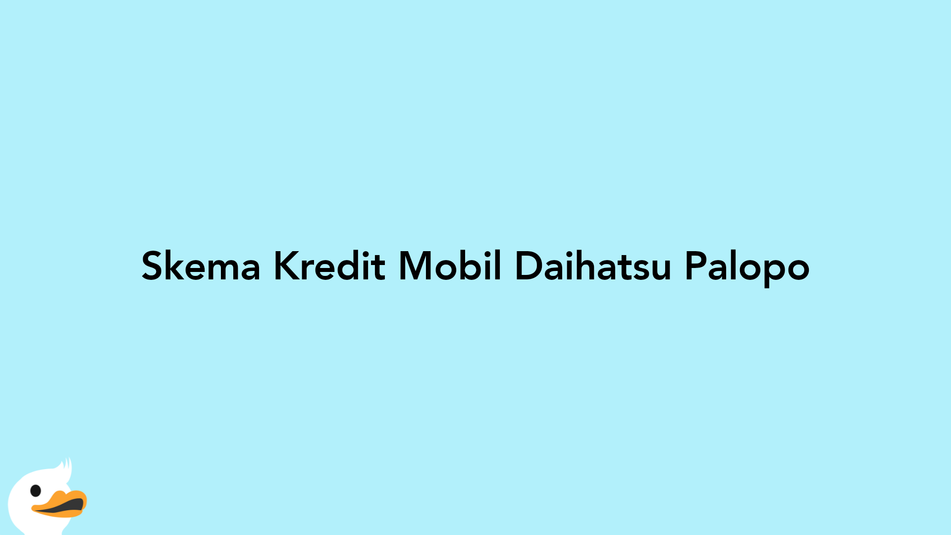 Skema Kredit Mobil Daihatsu Palopo