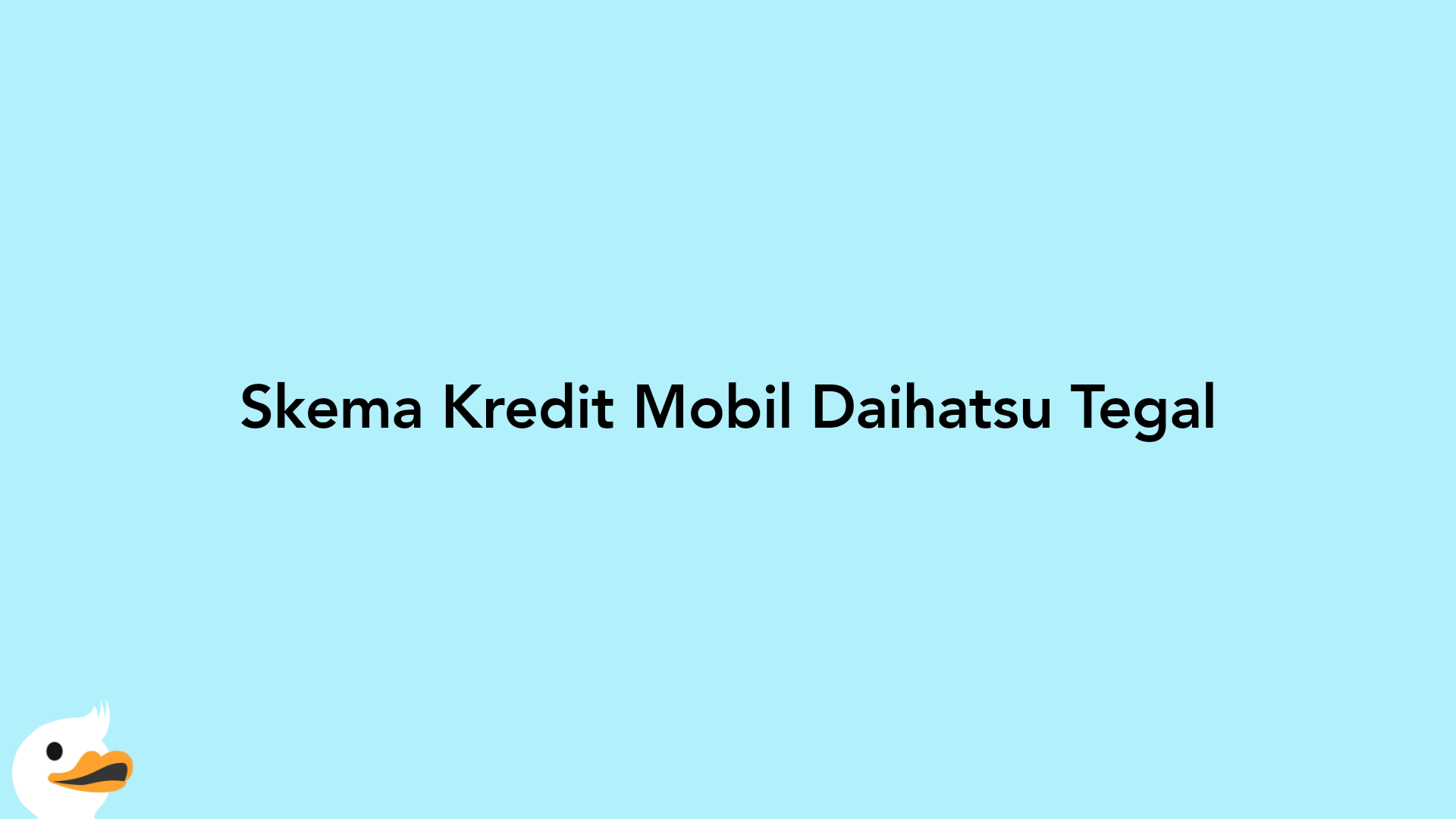 Skema Kredit Mobil Daihatsu Tegal