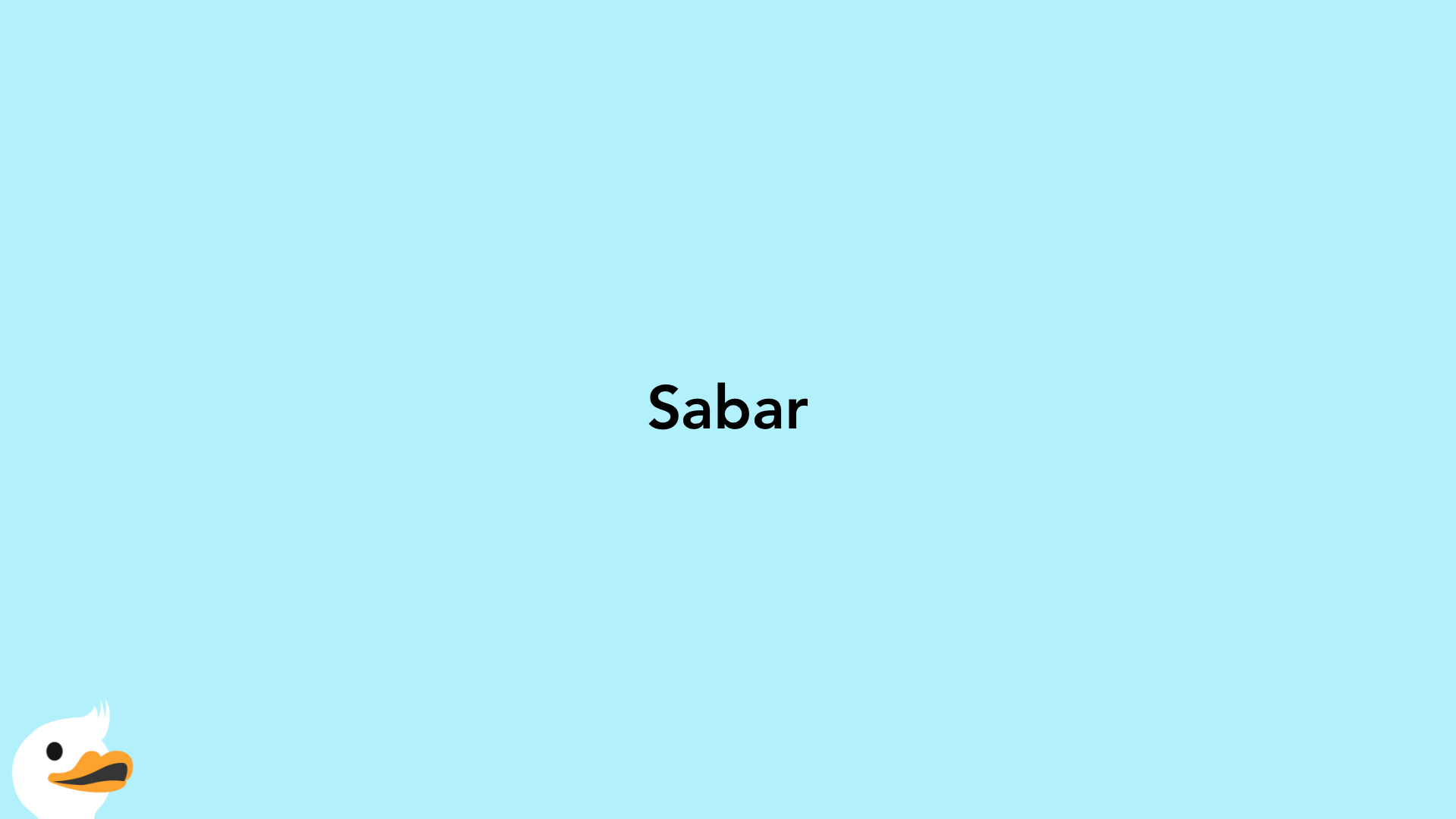 Sabar