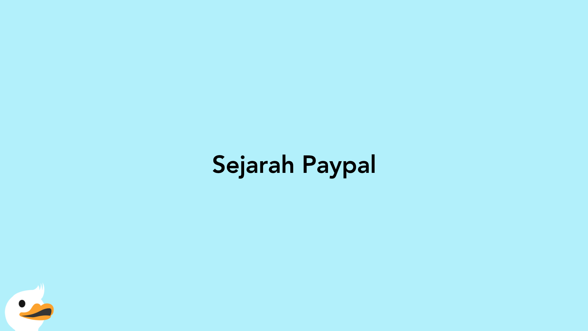 Sejarah Paypal