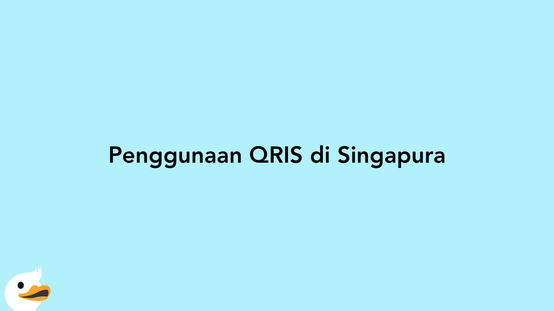 Penggunaan QRIS di Singapura