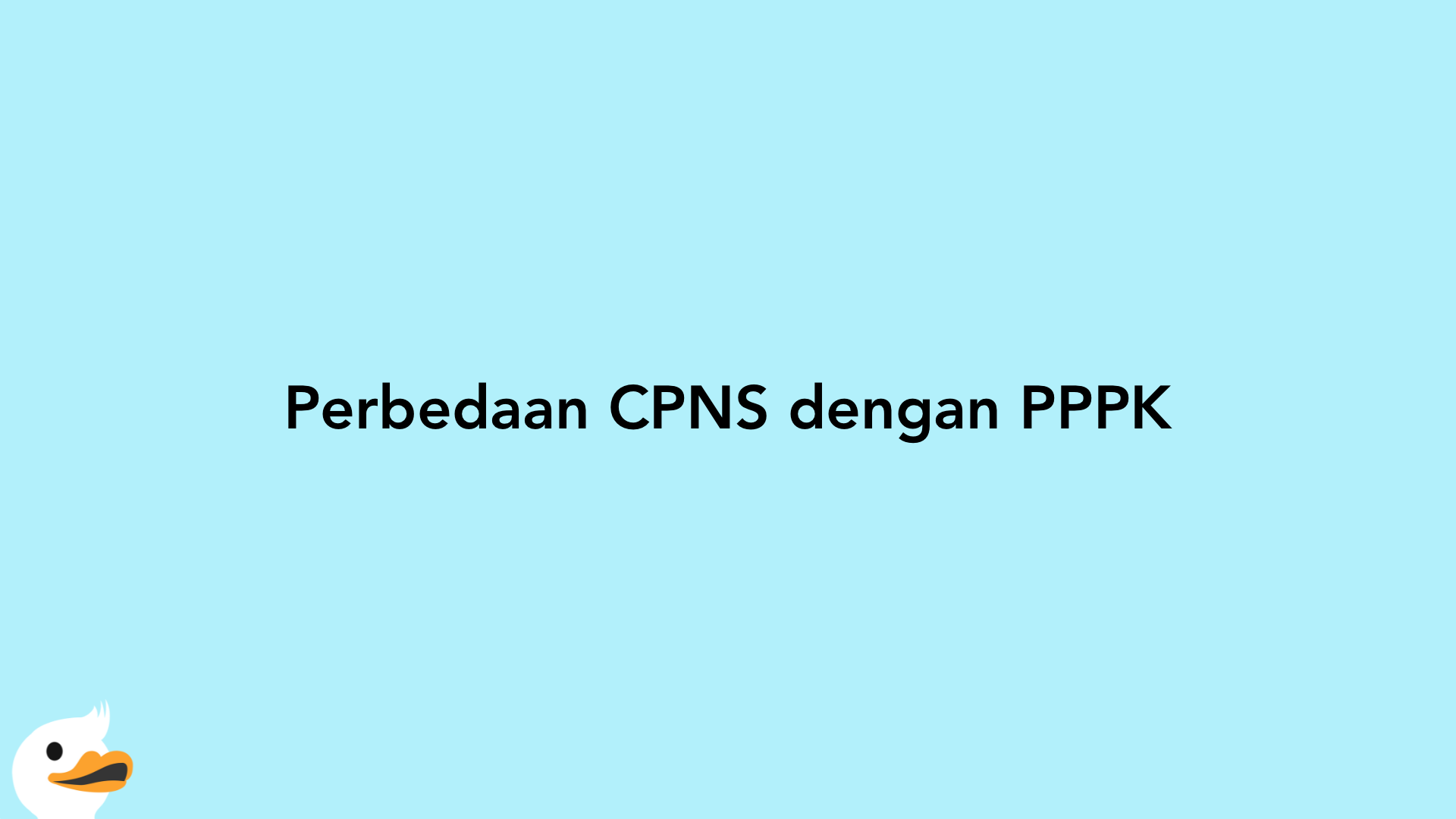 Perbedaan CPNS dengan PPPK