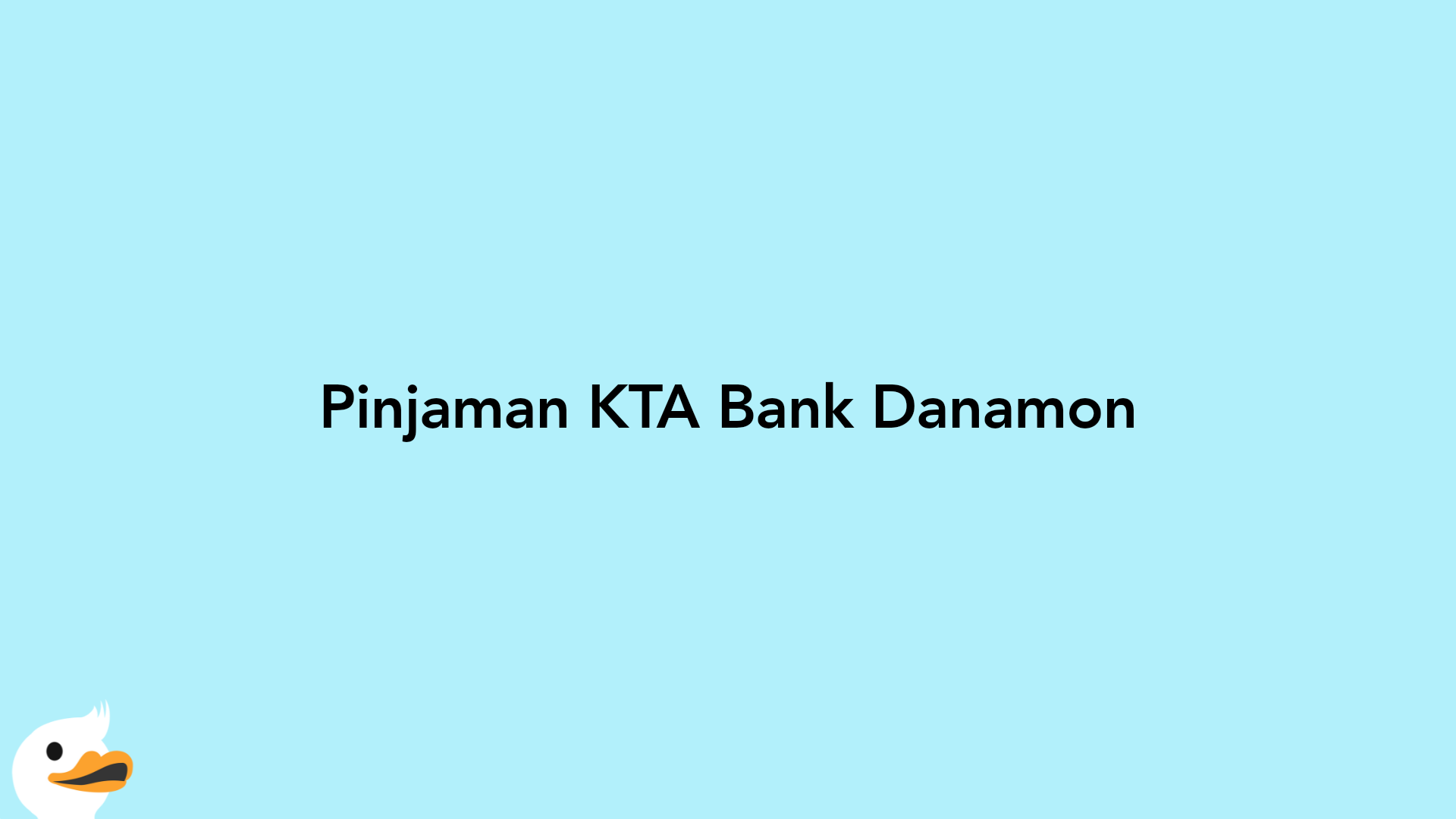 Pinjaman KTA Bank Danamon