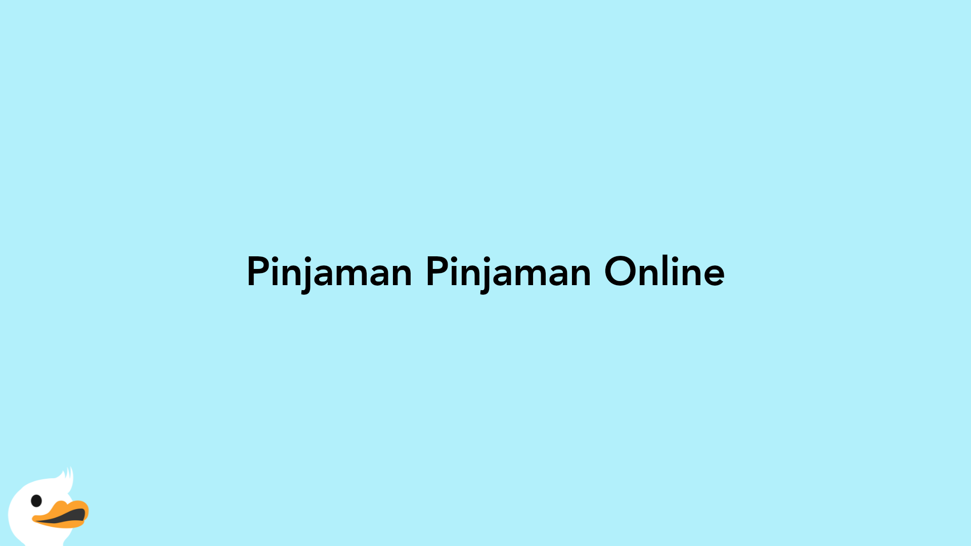 Pinjaman Pinjaman Online