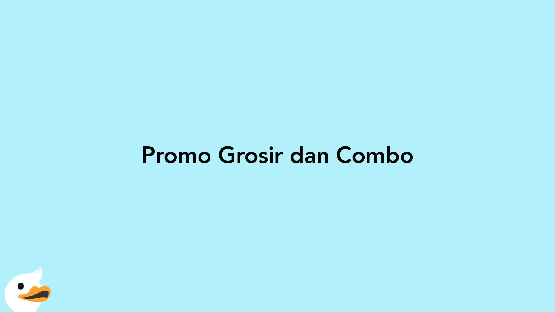 Promo Grosir dan Combo