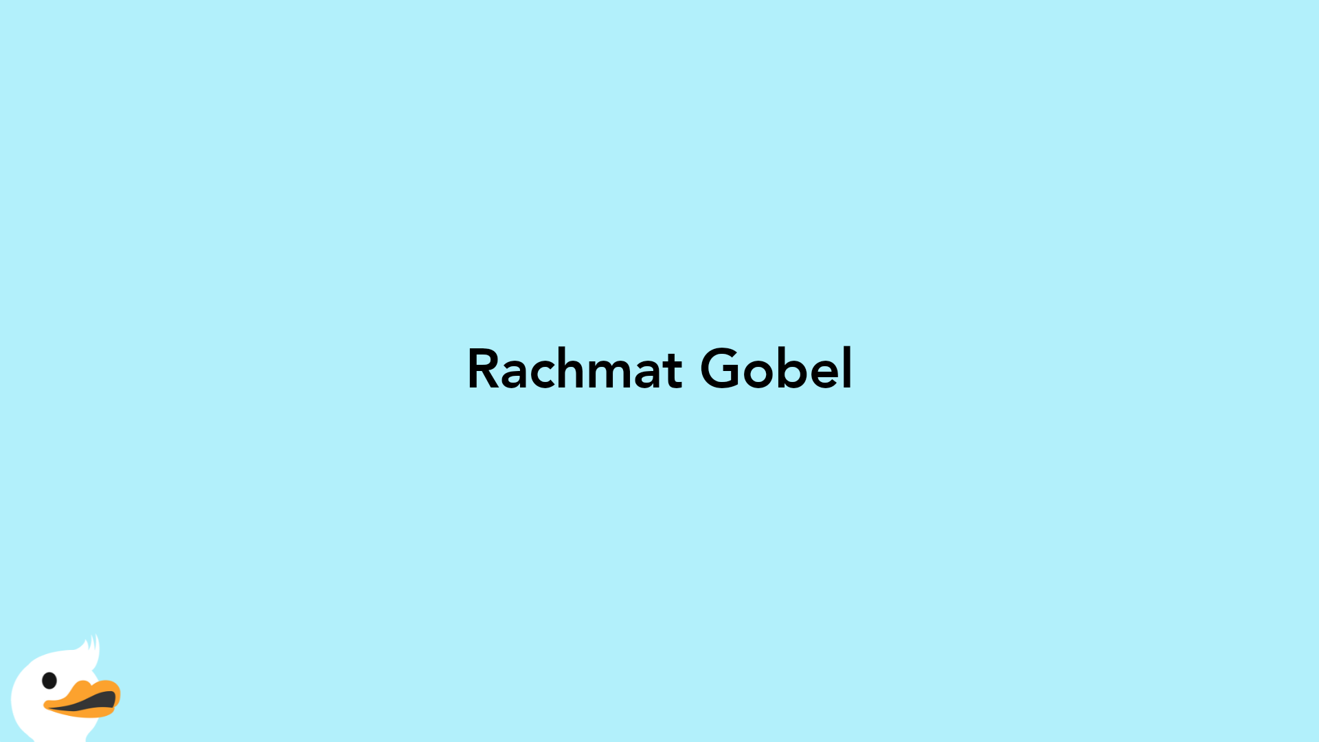 Rachmat Gobel