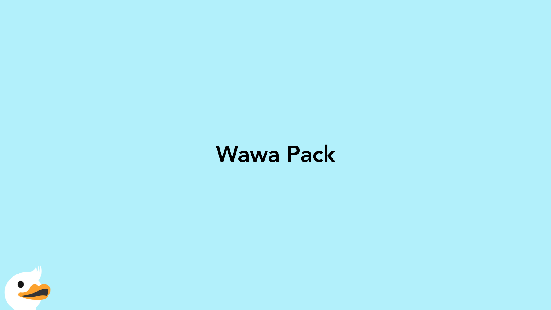 Wawa Pack