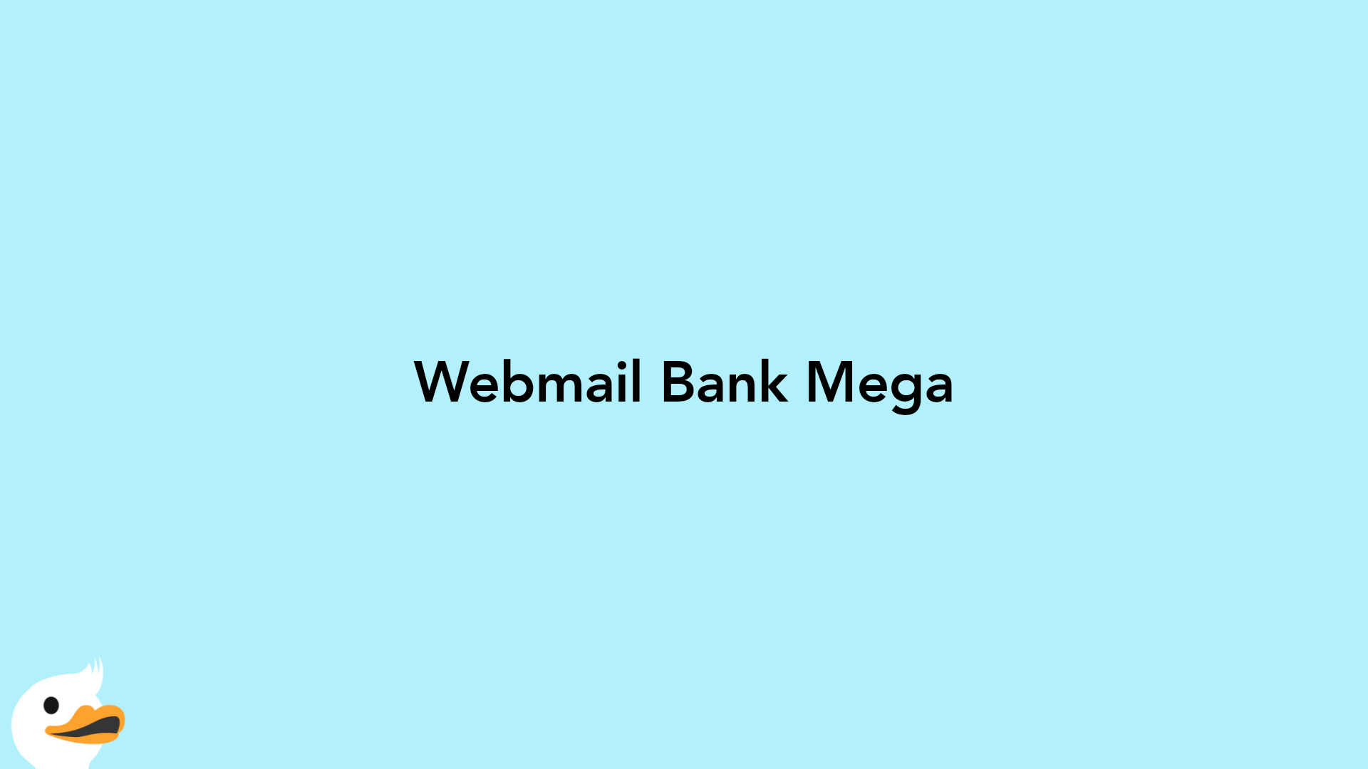 Webmail Bank Mega
