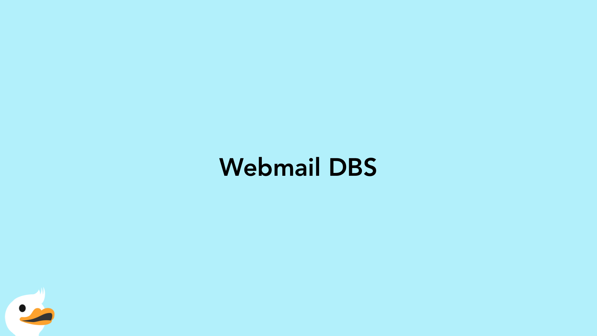Webmail DBS