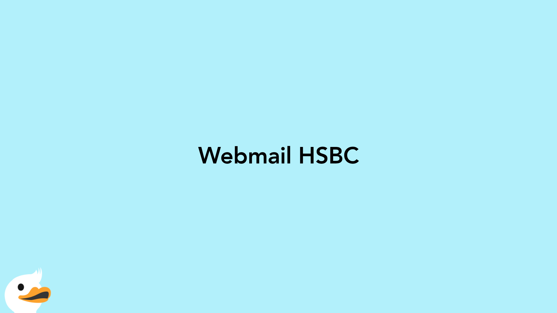 Webmail HSBC