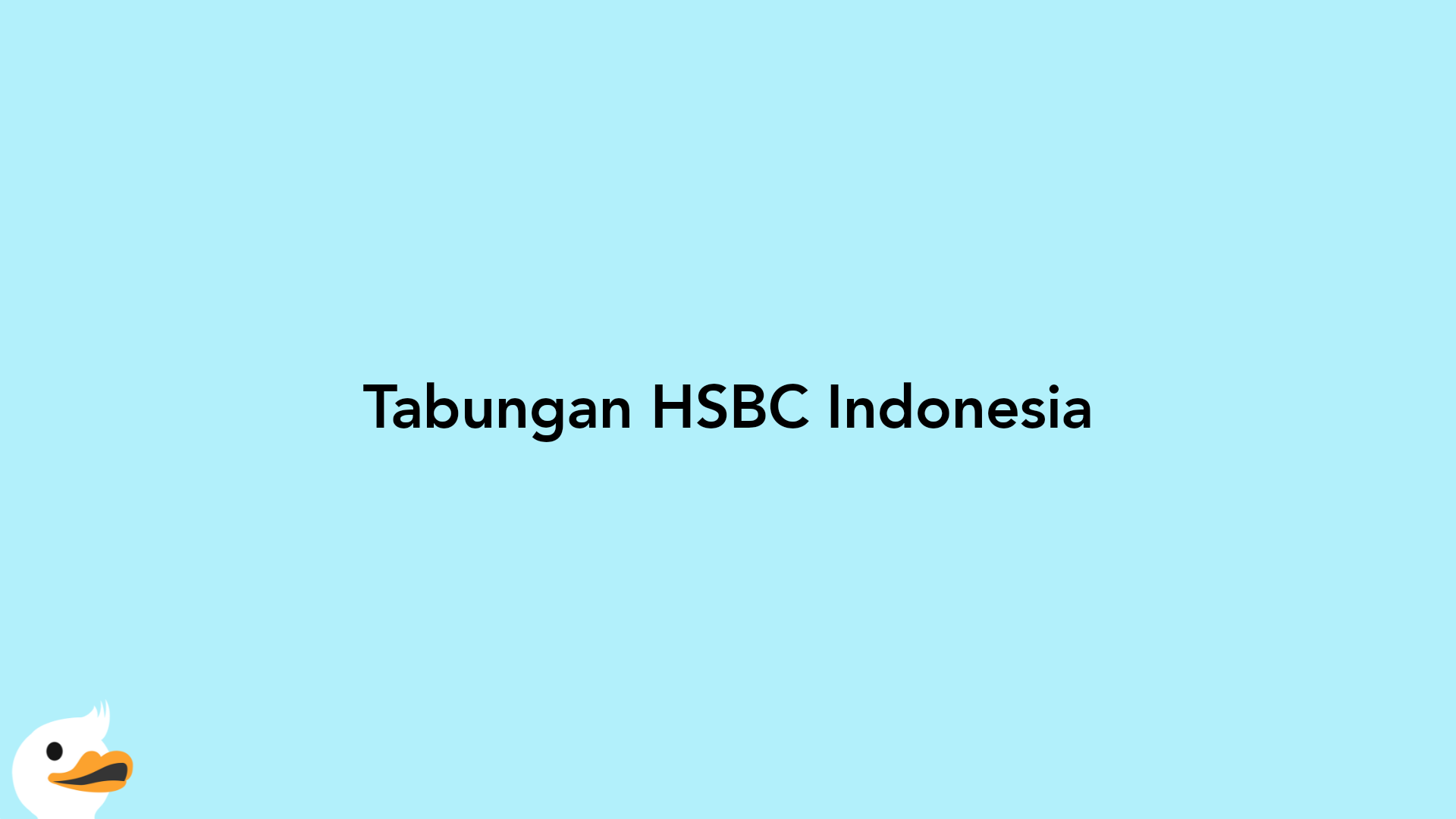 Tabungan HSBC Indonesia