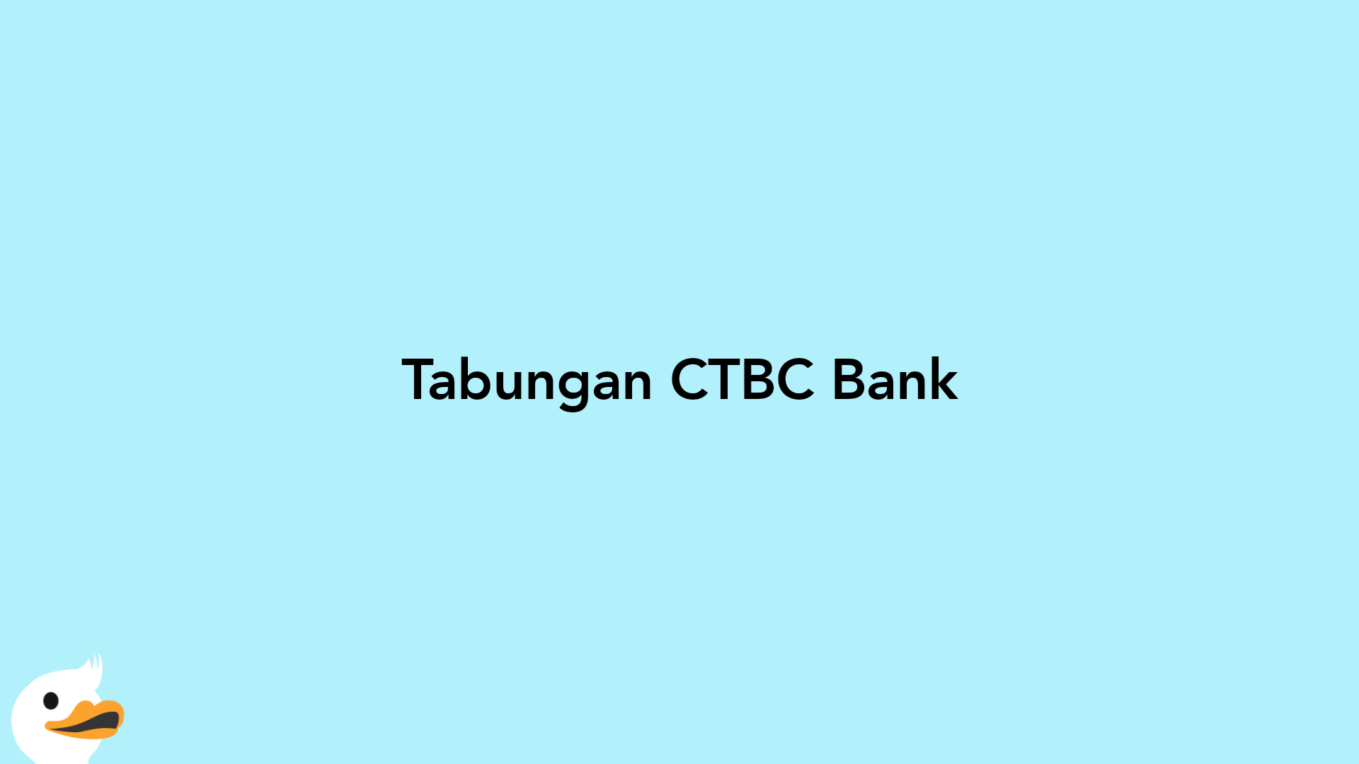 Tabungan CTBC Bank