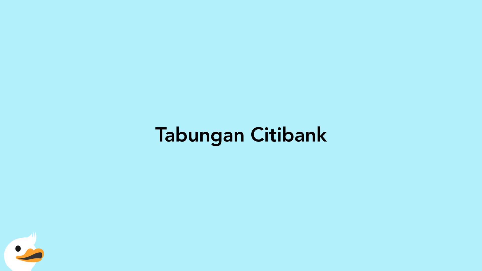 Tabungan Citibank