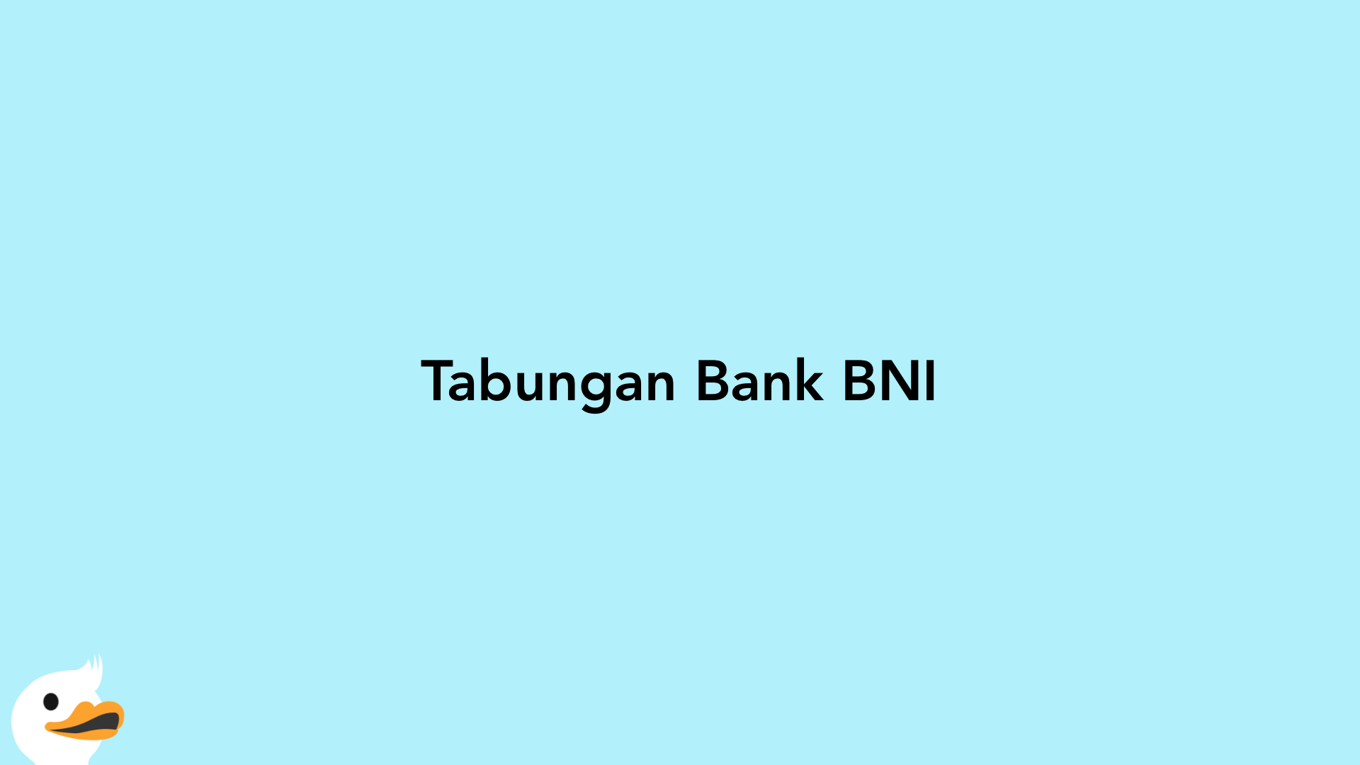 Tabungan Bank BNI