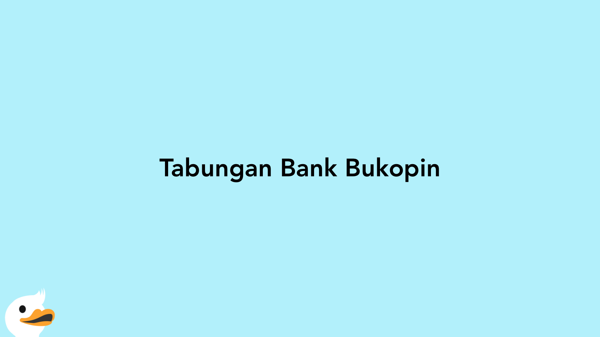 Tabungan Bank Bukopin