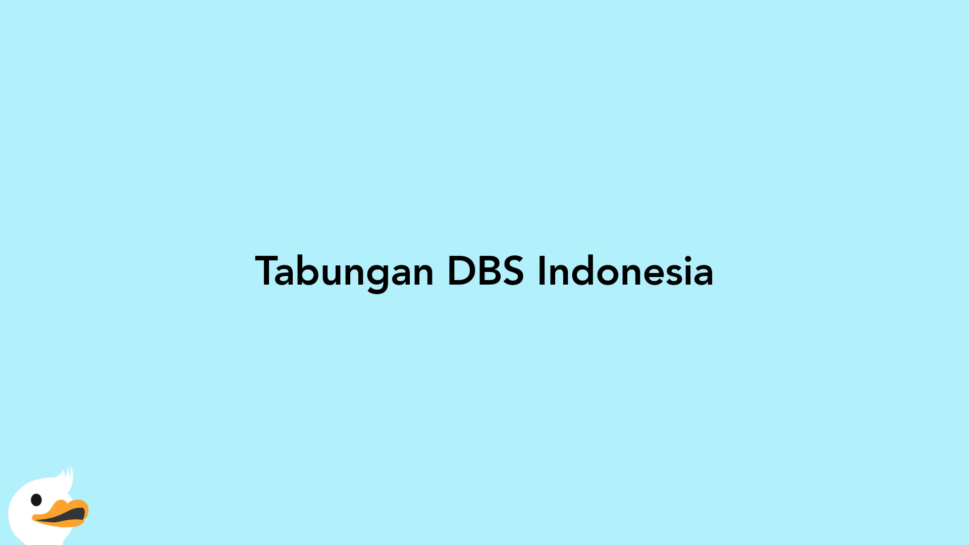 Tabungan DBS Indonesia