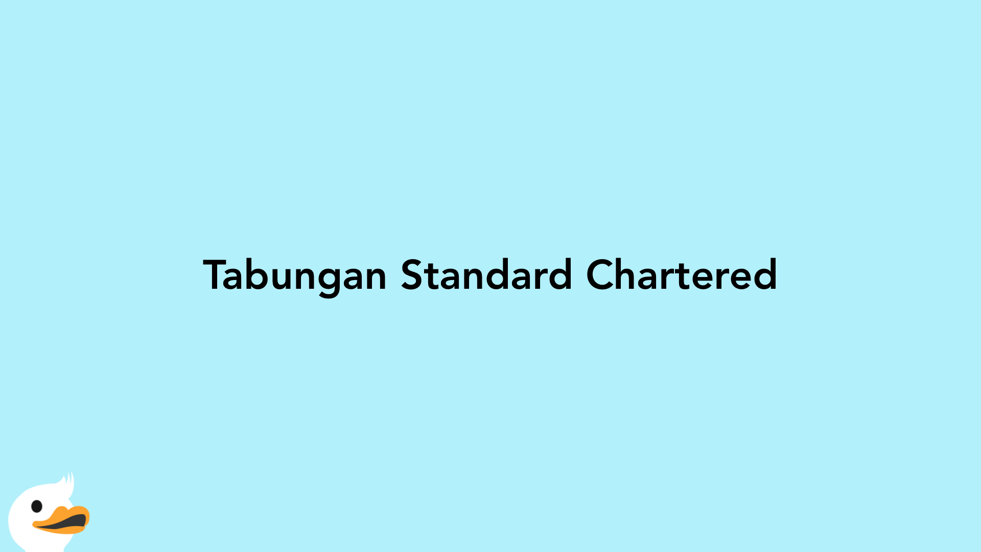 Tabungan Standard Chartered
