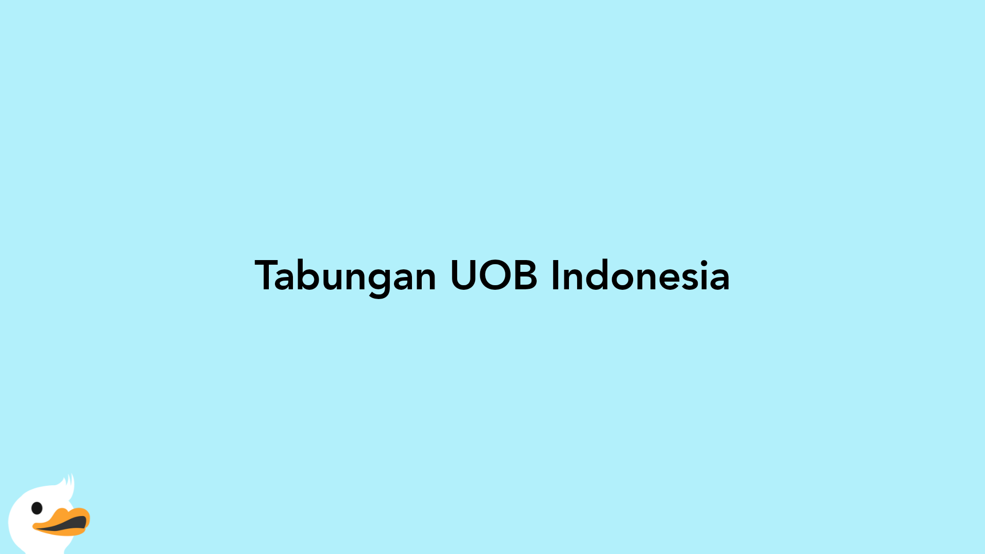 Tabungan UOB Indonesia