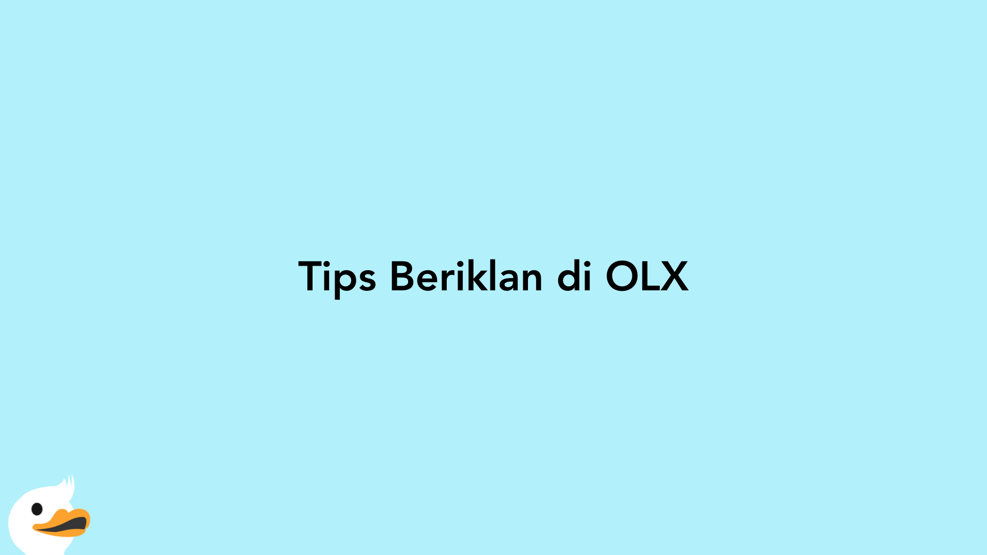 Tips Beriklan di OLX