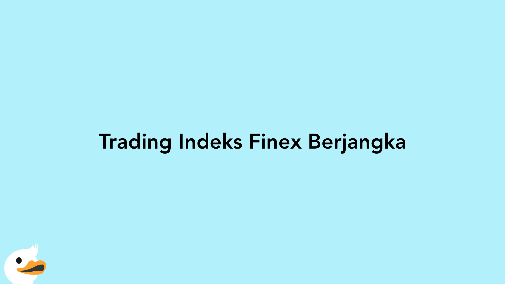 Trading Indeks Finex Berjangka