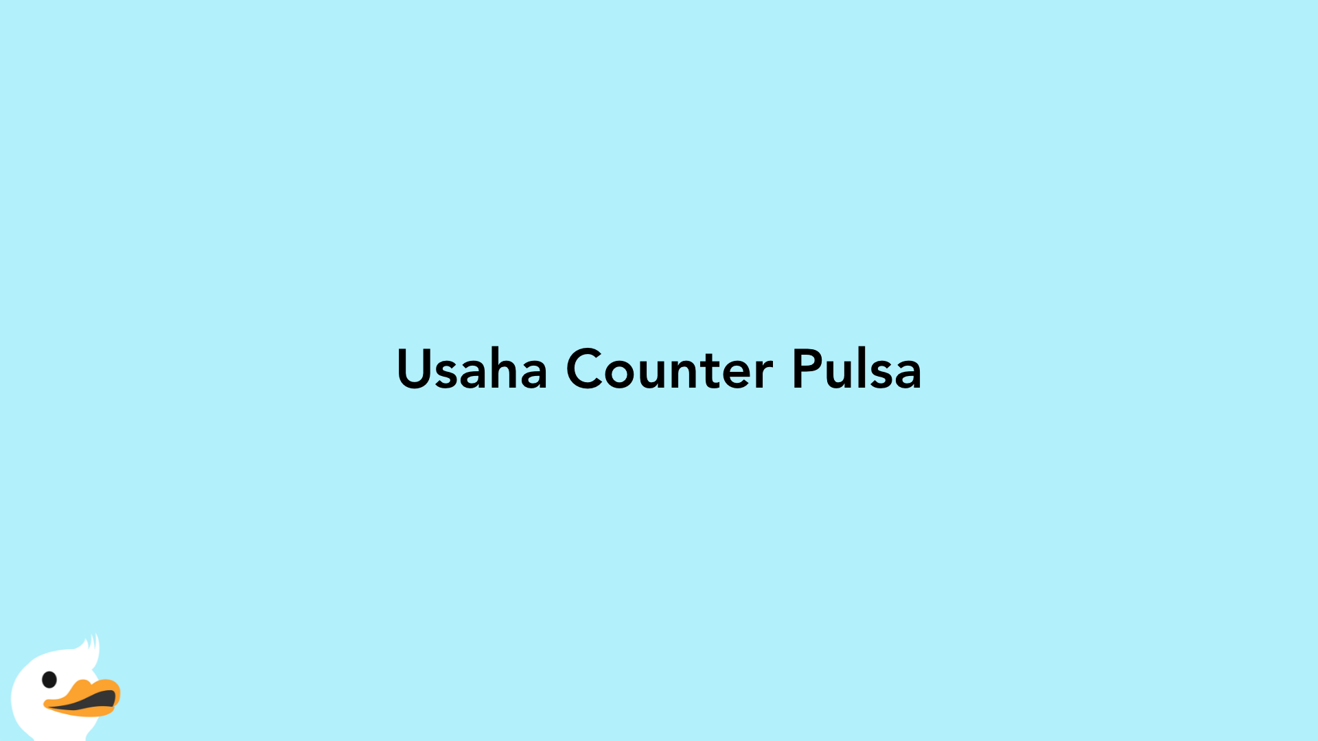 Usaha Counter Pulsa