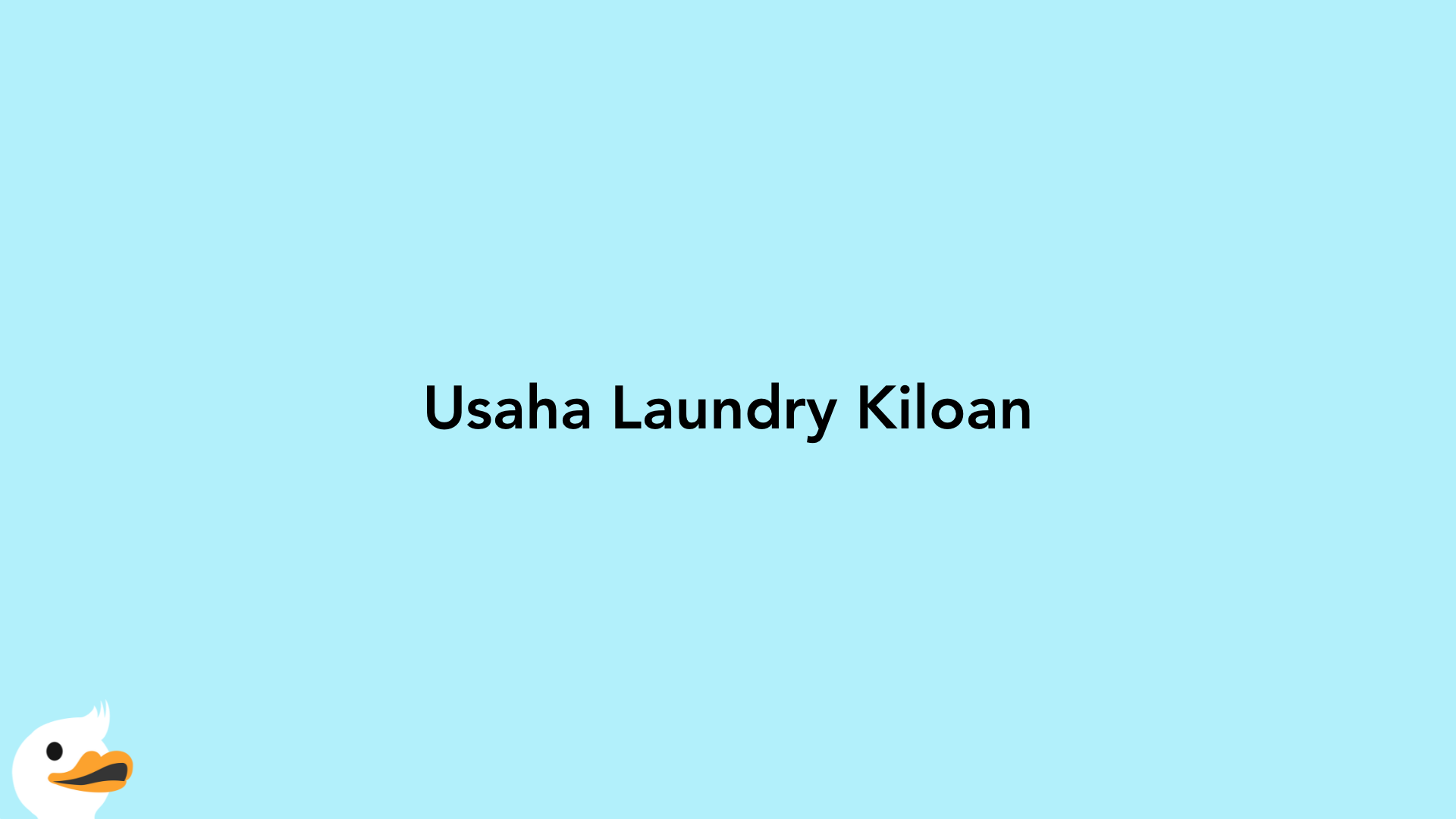 Usaha Laundry Kiloan
