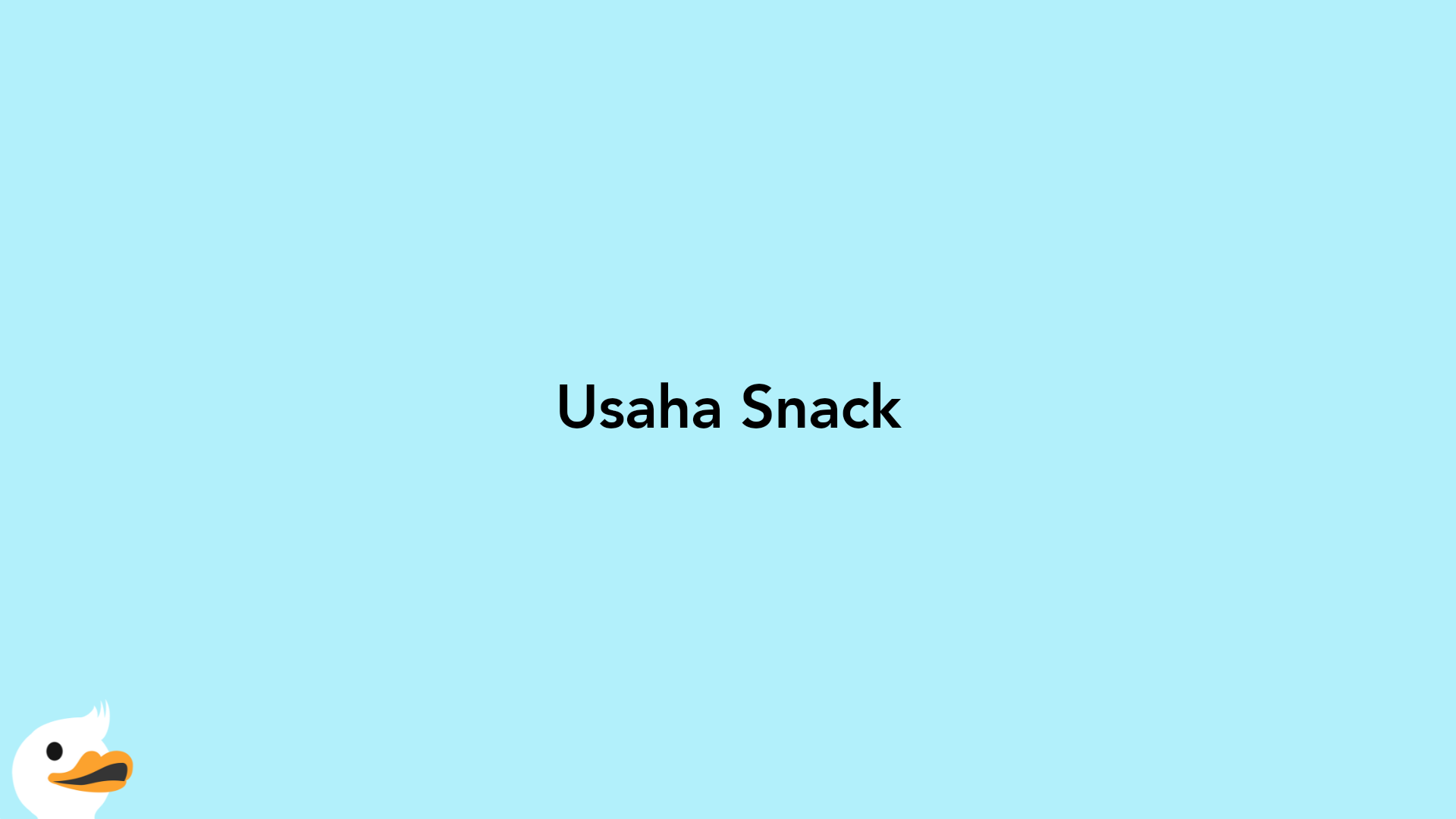 Usaha Snack