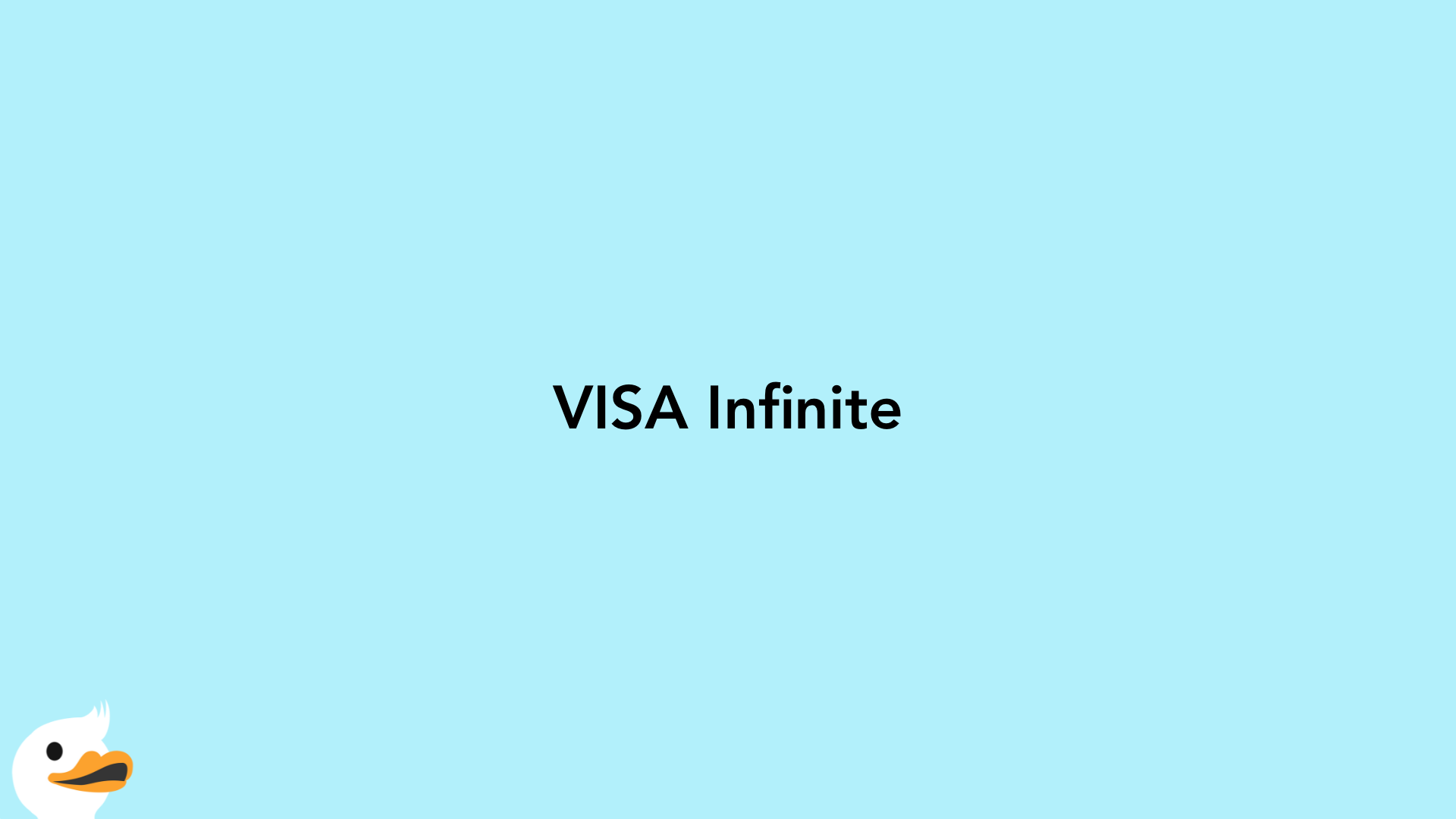 VISA Infinite
