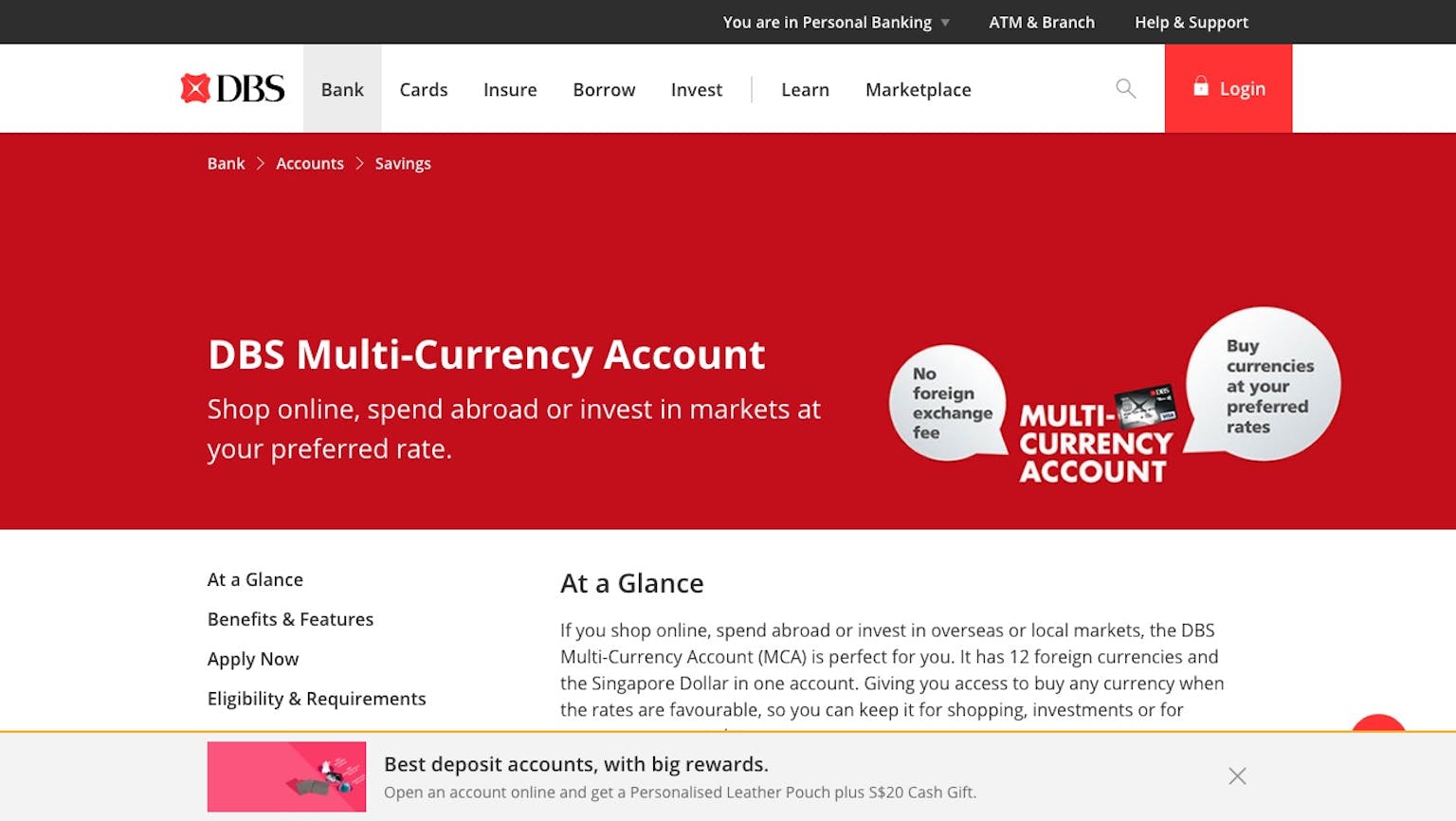 DBS Multi-Currency Account