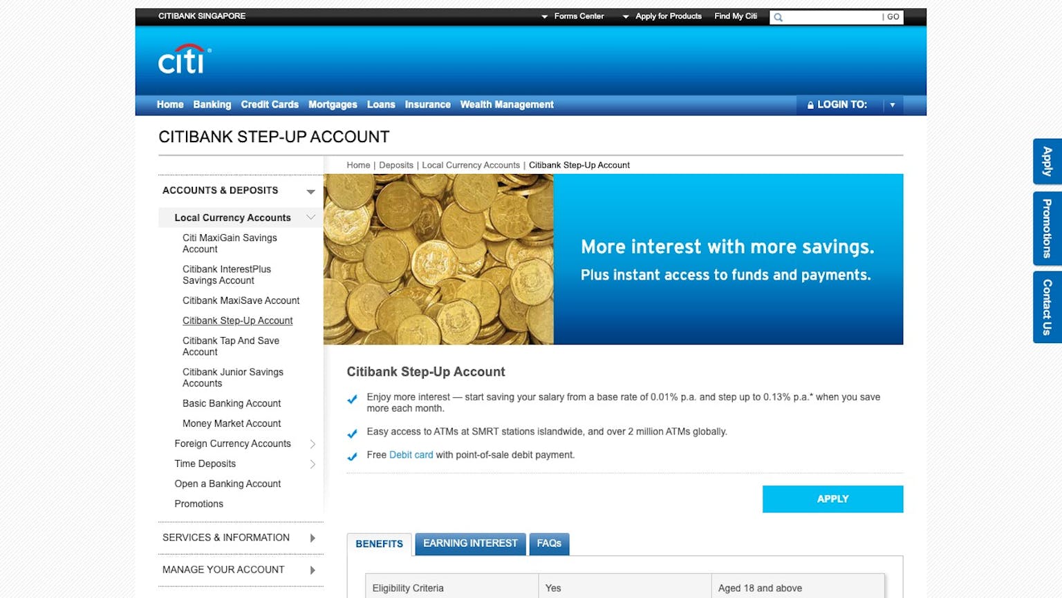 Citibank Step-Up Account