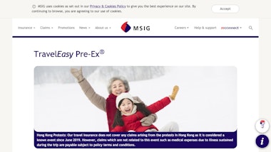 MSIG TravelEasy Standard Pre-Ex