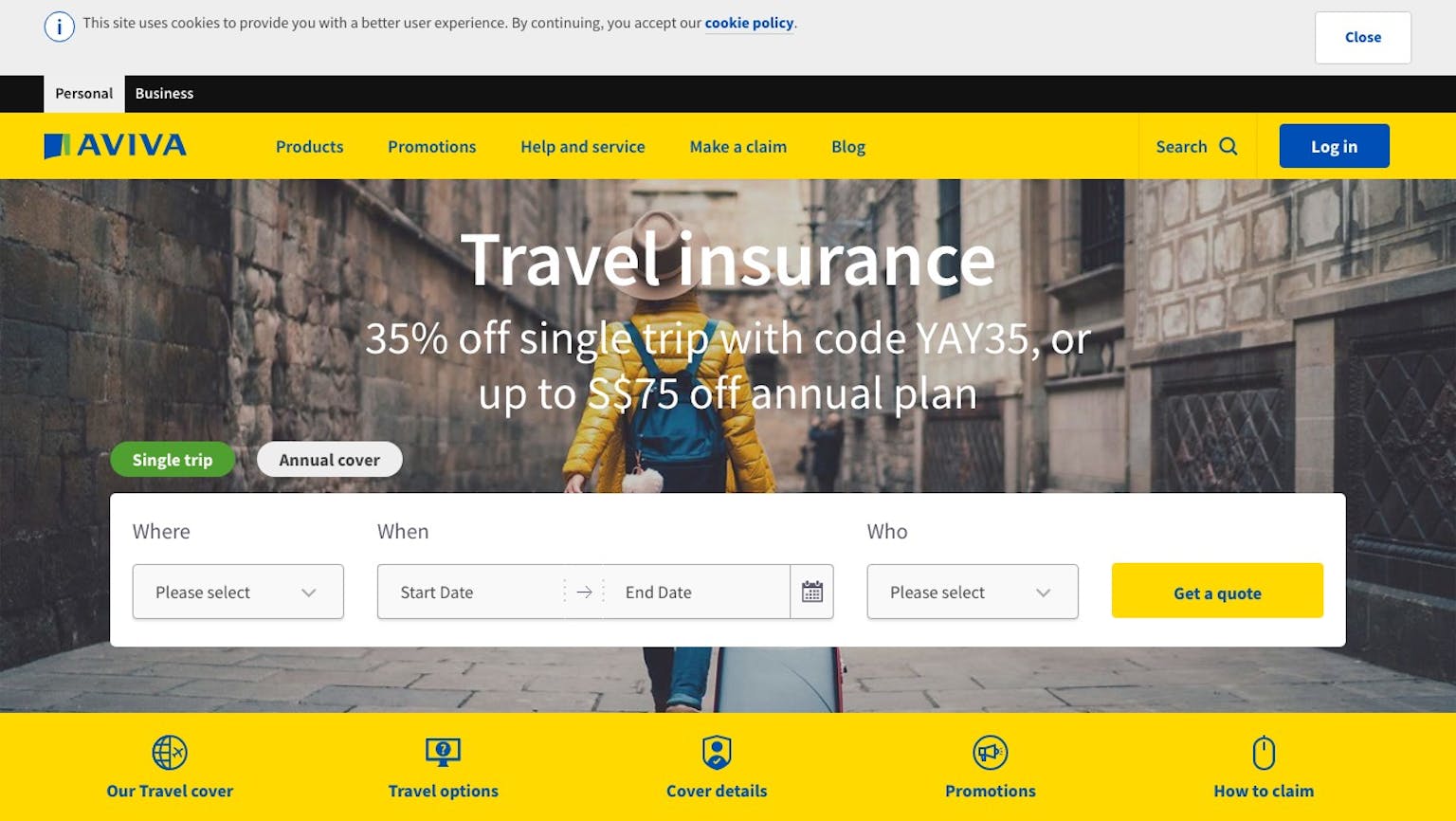 aviva travel insurance terms and conditions
