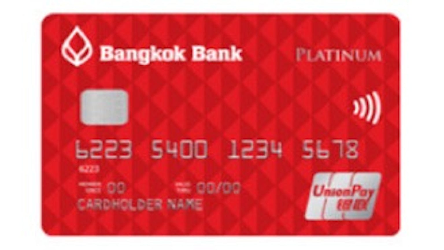 บัตรเครดิตยูเนี่ยนเพย์ แพลทินั่ม ธนาคารกรุงเทพ 