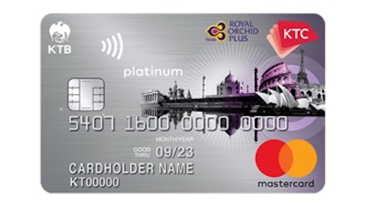 บัตรเครดิต เคทีซี รอยัล ออร์คิด พลัส แพลทินั่ม มาสเตอร์การ์ด | บัตรกรุงไทย  | Moneyduck Thailand